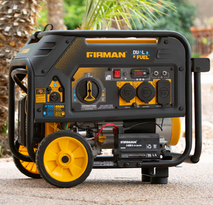 Firman H03651 Dual Fuel 4550W Portable Generator Electric Start 120V